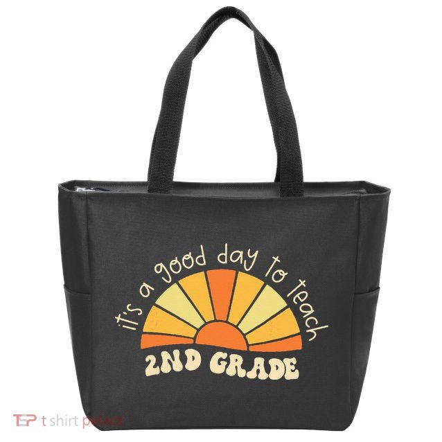 Retro Its Good Day To Teach 2nd Grade Teacher Back To School Zip Tote Bag