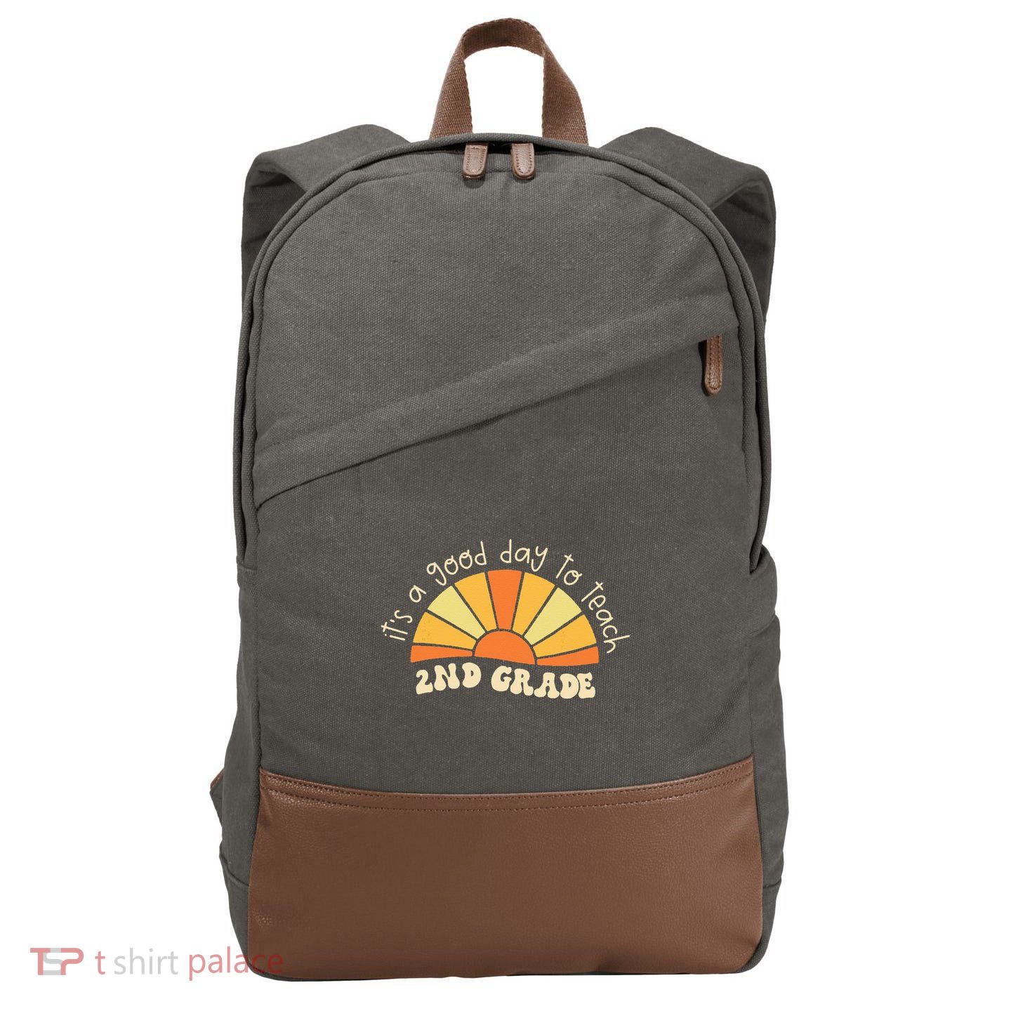 Retro Its Good Day To Teach 2nd Grade Teacher Back To School Cotton Canvas Backpack