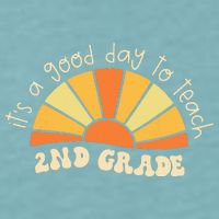 Retro Its Good Day To Teach 2nd Grade Teacher Back To School Sueded Cloud Jersey T-Shirt