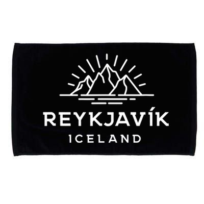 Reykjavik Iceland Glacier Microfiber Hand Towel