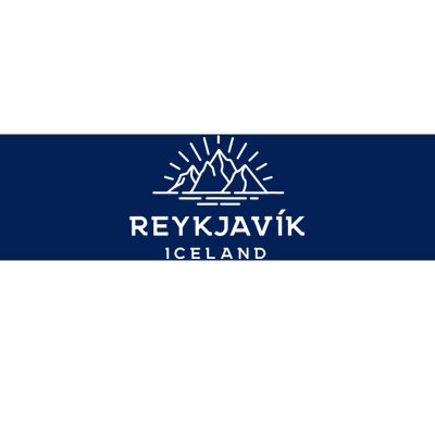 Reykjavik Iceland Glacier Bumper Sticker