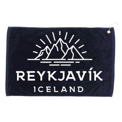 Reykjavik Iceland Glacier Grommeted Golf Towel