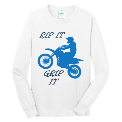 Rip It Grip It Motorcycle Dirt Bike Racing Tall Long Sleeve T-Shirt