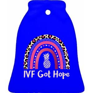 Rainbow Ivf Got Hope Ivf Pineapple For Transfer Day Cute Gift Ceramic Bell Ornament