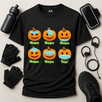Right And Wrong Way To Wear Masks Pumpkins Performance Shirt