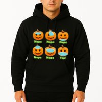 Right And Wrong Way To Wear Masks Pumpkins Hoodie
