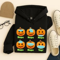 Right And Wrong Way To Wear Masks Pumpkins Hoodie