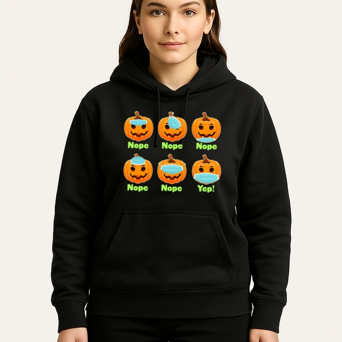 Right And Wrong Way To Wear Masks Pumpkins Hoodie