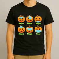 Right And Wrong Way To Wear Masks Pumpkins T-Shirt