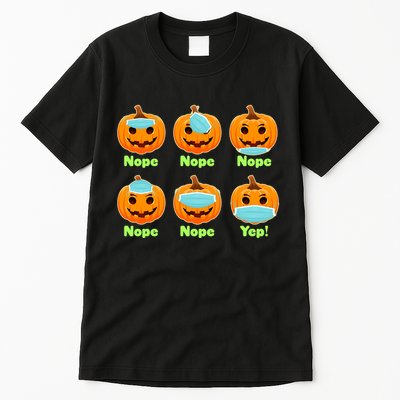 Right And Wrong Way To Wear Masks Pumpkins Tall T-Shirt