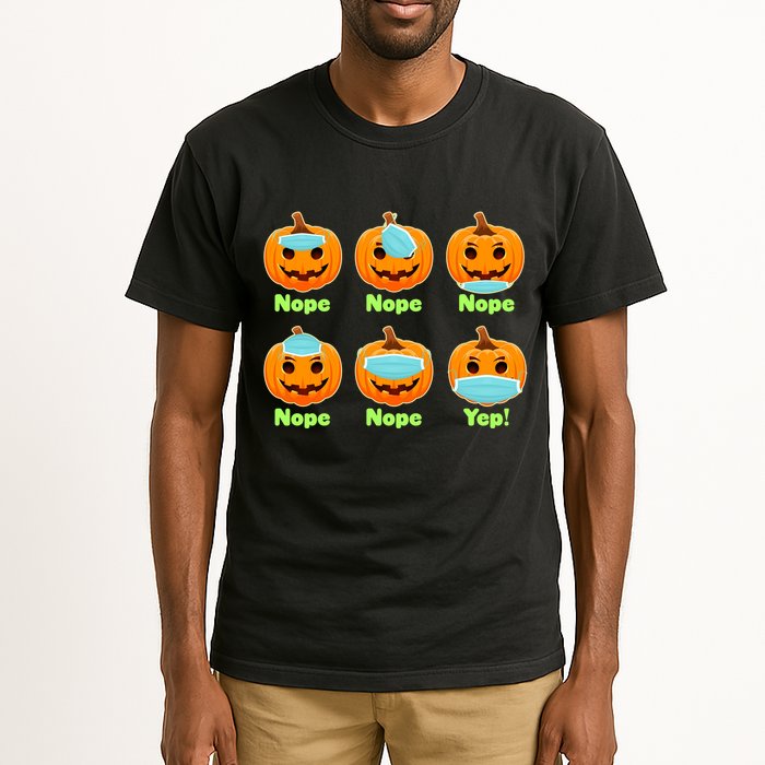 Right And Wrong Way To Wear Masks Pumpkins Tall T-Shirt