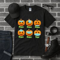 Right And Wrong Way To Wear Masks Pumpkins Tall T-Shirt
