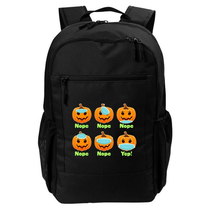 Right And Wrong Way To Wear Masks Pumpkins Backpack
