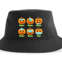 Right And Wrong Way To Wear Masks Pumpkins Sustainable Bucket Hat