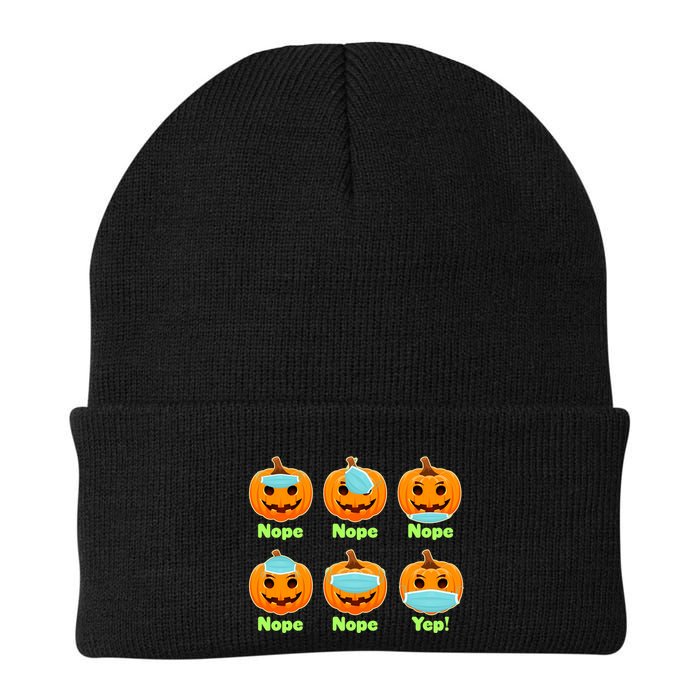 Right And Wrong Way To Wear Masks Pumpkins Beanie