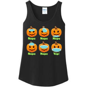 Right And Wrong Way To Wear Masks Pumpkins Ladies Essential Tank