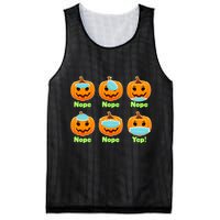 Right And Wrong Way To Wear Masks Pumpkins Mesh Reversible Basketball Jersey Tank