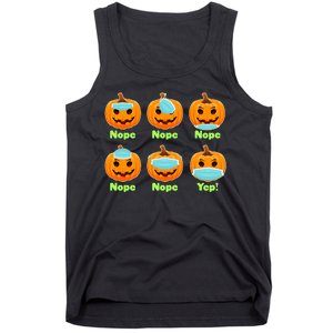 Right And Wrong Way To Wear Masks Pumpkins Tank Top