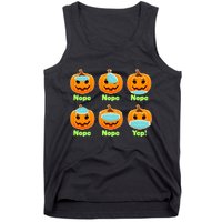 Right And Wrong Way To Wear Masks Pumpkins Tank Top