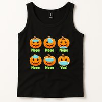Right And Wrong Way To Wear Masks Pumpkins Tank Top