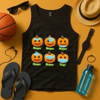 Right And Wrong Way To Wear Masks Pumpkins Tank Top