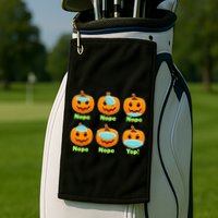 Right And Wrong Way To Wear Masks Pumpkins Golf Towel