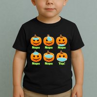 Right And Wrong Way To Wear Masks Pumpkins Toddler T-Shirt