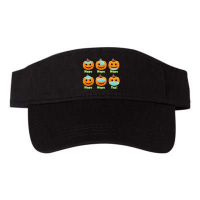 Right And Wrong Way To Wear Masks Pumpkins Visor