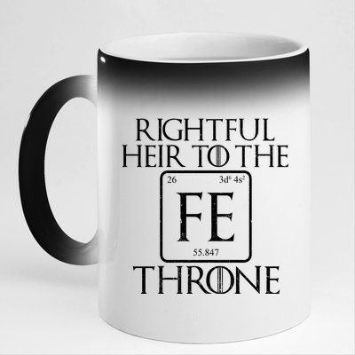 Rightful Heir To The Iron Throne 11oz Black Color Changing Mug