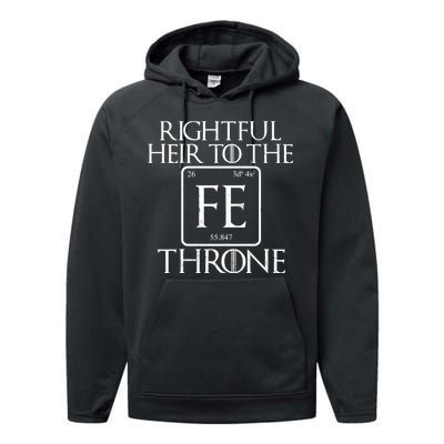 Rightful Heir To The Iron Throne Performance Fleece Hoodie