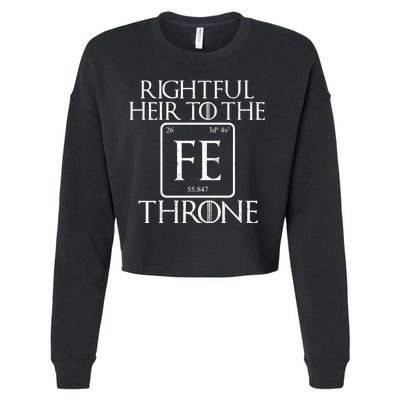 Rightful Heir To The Iron Throne Cropped Pullover Crew