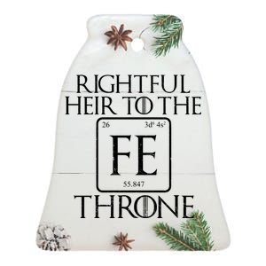 Rightful Heir To The Iron Throne Ceramic Bell Ornament