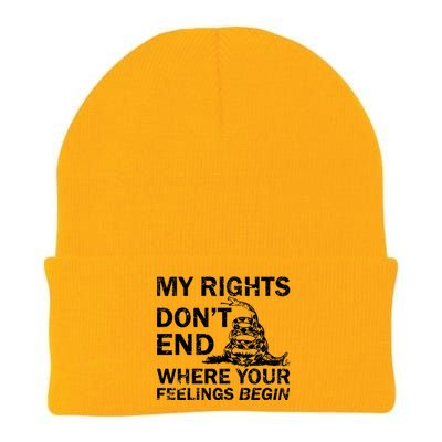 Rights Don't End Where Feelings Begin Knit Cap Winter Beanie