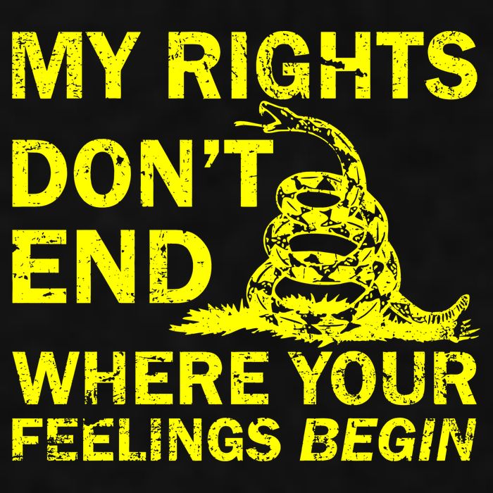 Rights Don't End Where Feelings Begin Ladies PosiCharge Tri-Blend Wicking Tank