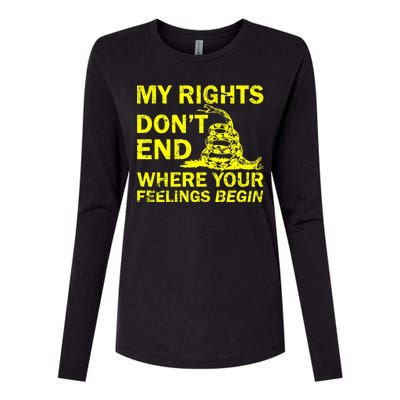 Rights Don't End Where Feelings Begin Womens Cotton Relaxed Long Sleeve T-Shirt