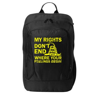 Rights Don't End Where Feelings Begin City Backpack