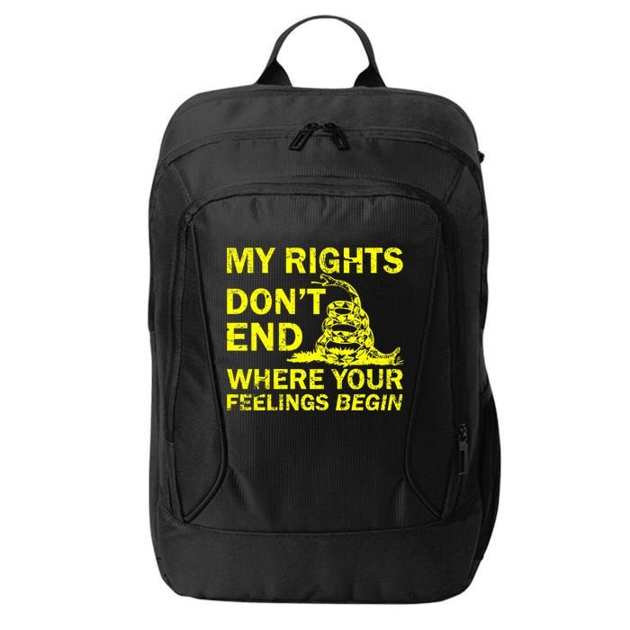 Rights Don't End Where Feelings Begin City Backpack