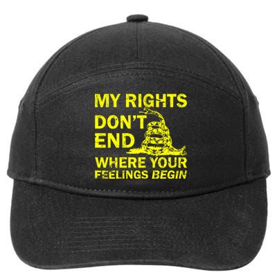 Rights Don't End Where Feelings Begin 7-Panel Snapback Hat