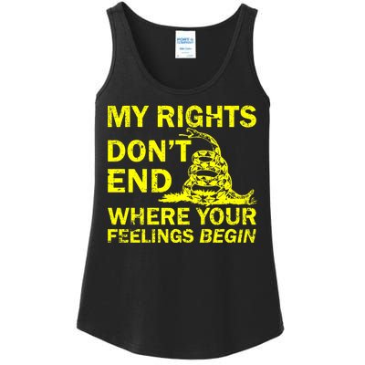 Rights Don't End Where Feelings Begin Ladies Essential Tank