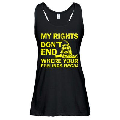 Rights Don't End Where Feelings Begin Ladies Essential Flowy Tank