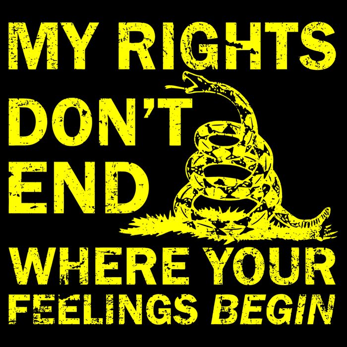 Rights Don't End Where Feelings Begin Baby Bodysuit