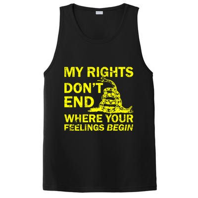 Rights Don't End Where Feelings Begin PosiCharge Competitor Tank
