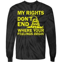 Rights Don't End Where Feelings Begin Tie-Dye Long Sleeve Shirt