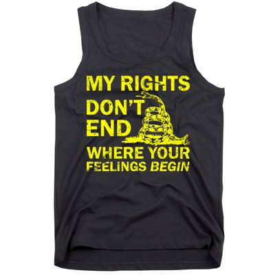 Rights Don't End Where Feelings Begin Tank Top