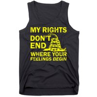 Rights Don't End Where Feelings Begin Tank Top