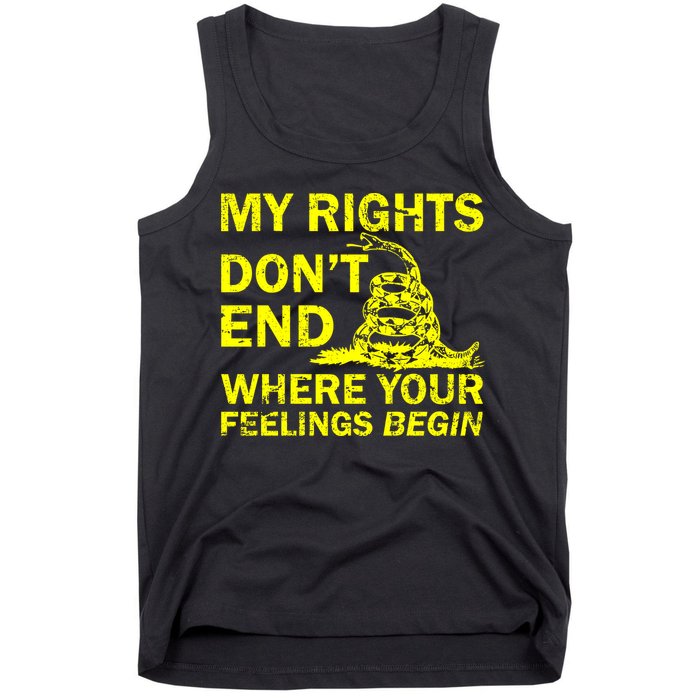 Rights Don't End Where Feelings Begin Tank Top