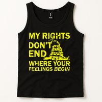 Rights Don't End Where Feelings Begin Tank Top