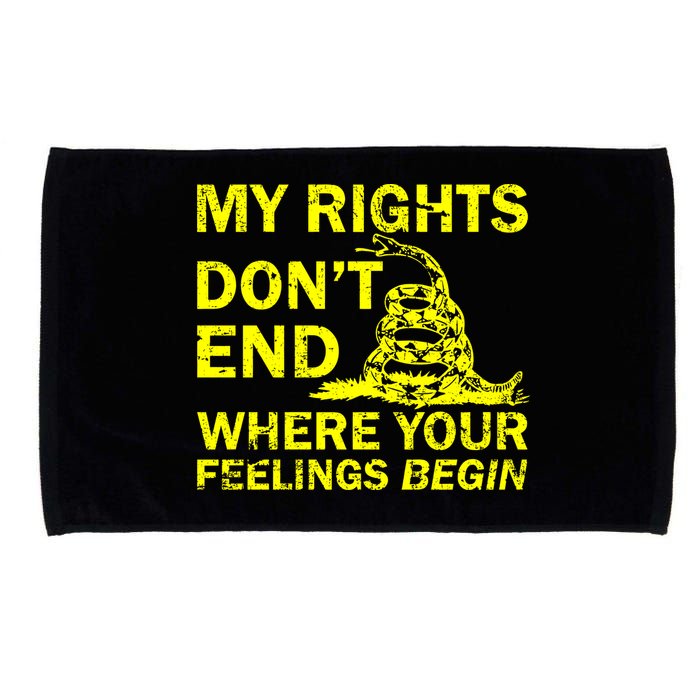 Rights Don't End Where Feelings Begin Microfiber Hand Towel