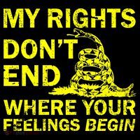 Rights Don't End Where Feelings Begin Crop Top