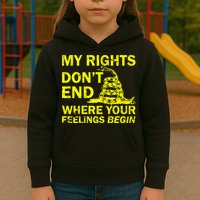 Rights Don't End Where Feelings Begin Kids Hoodie